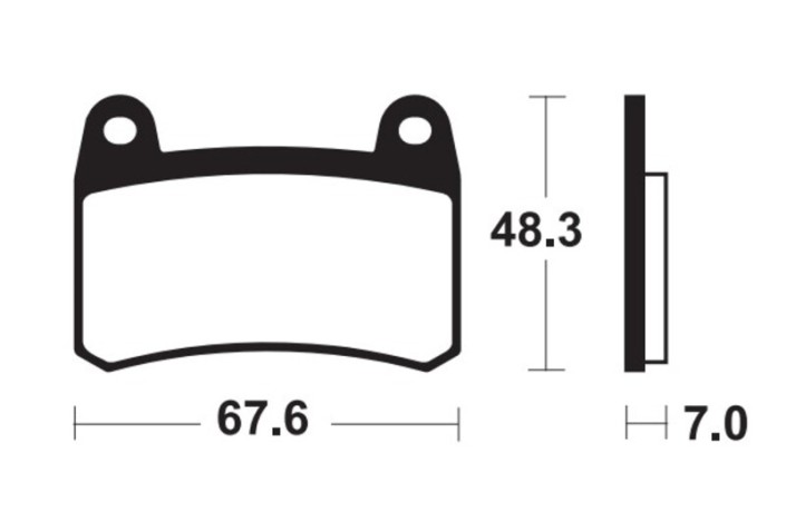 Plaquettes de frein TECNIUM Performance métal fritté - MF433