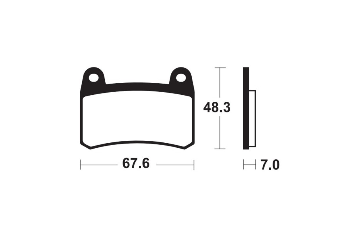 Plaquettes de frein TECNIUM Performance métal fritté - MF433