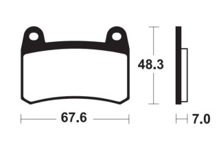 Plaquettes de frein TECNIUM Performance métal fritté - MF433