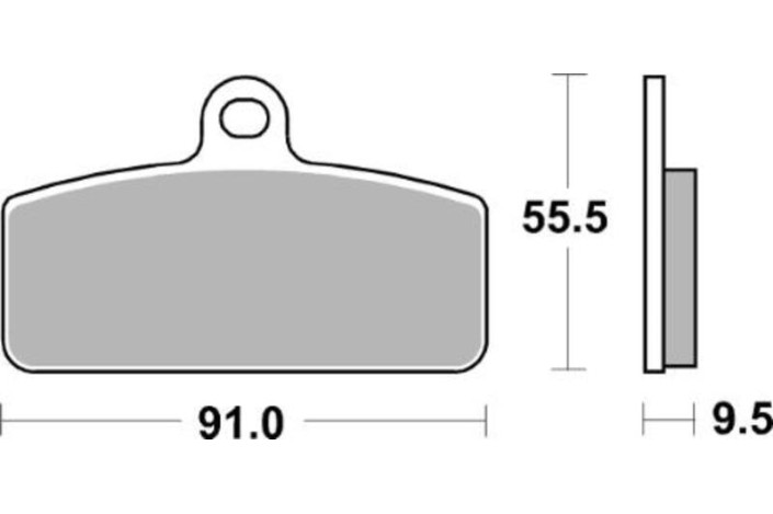 Plaquettes de frein TECNIUM MX/Quad métal fritté - MO459