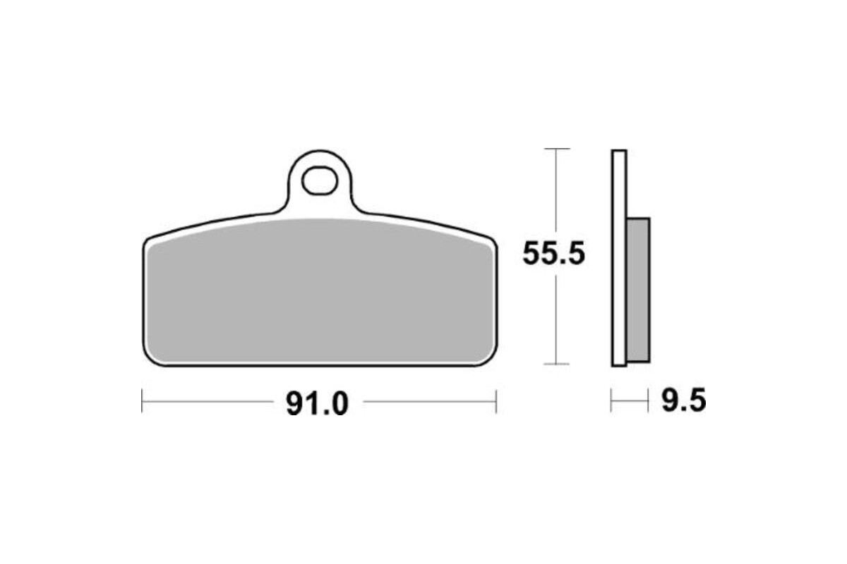 Plaquettes de frein TECNIUM MX/Quad métal fritté - MO459
