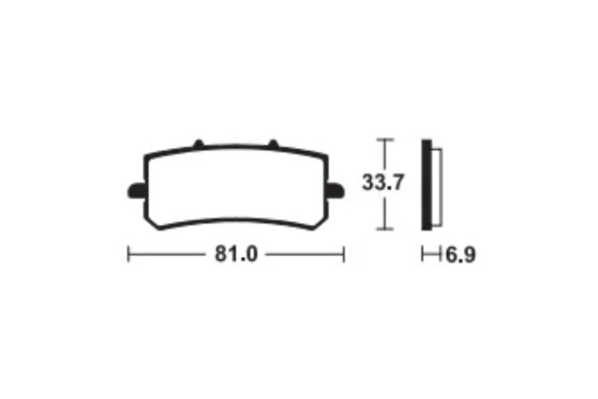 Plaquettes de frein TECNIUM métal fritté - MTR462