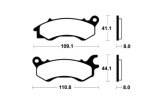 Plaquettes de frein TECNIUM scooter organique - ME469