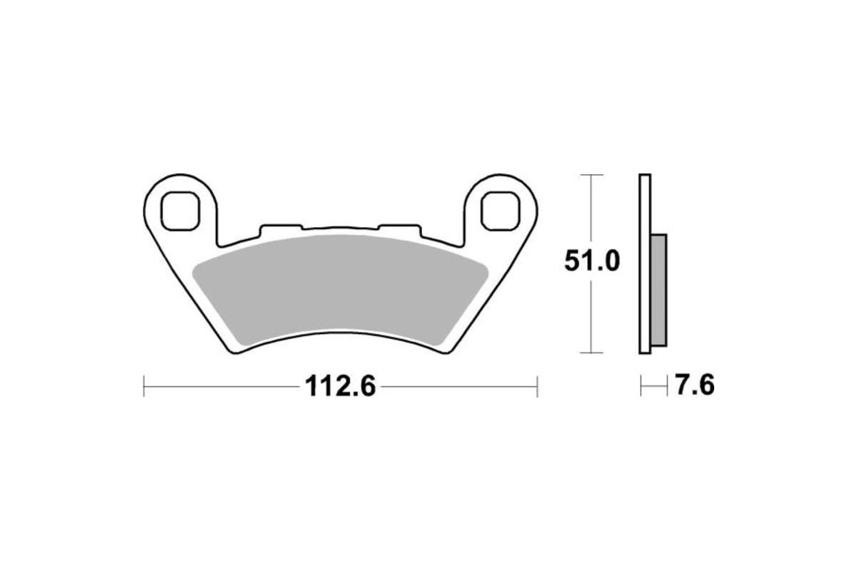 Plaquettes de frein TECNIUM Performance métal fritté - MF444