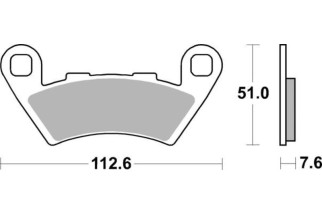 Plaquettes de frein TECNIUM Performance métal fritté - MF444