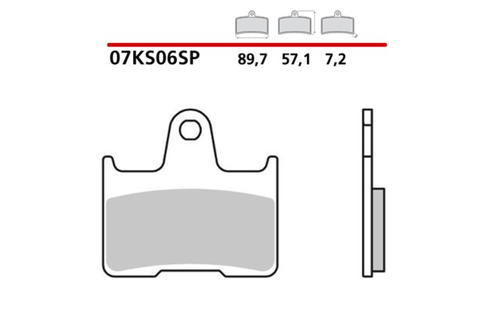 Plaquettes de frein BREMBO métal fritté - 07KS06SP