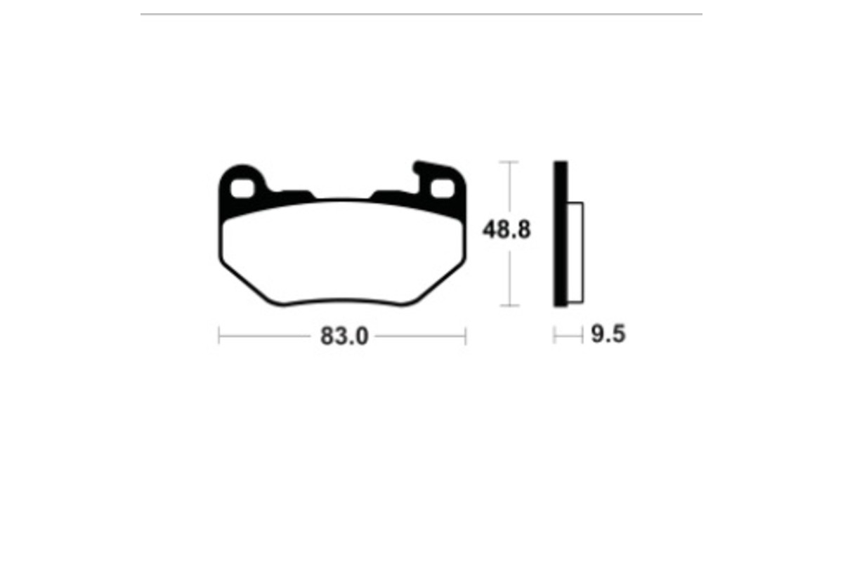 Plaquettes de frein TECNIUM métal fritté - MR493