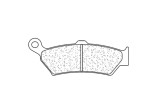 Plaquettes de frein CL BRAKES route métal fritté - 1281RX3