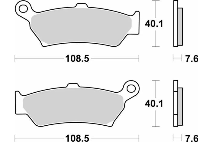 Plaquettes de frein BREMBO Off-Road métal fritté - 07BB43SP