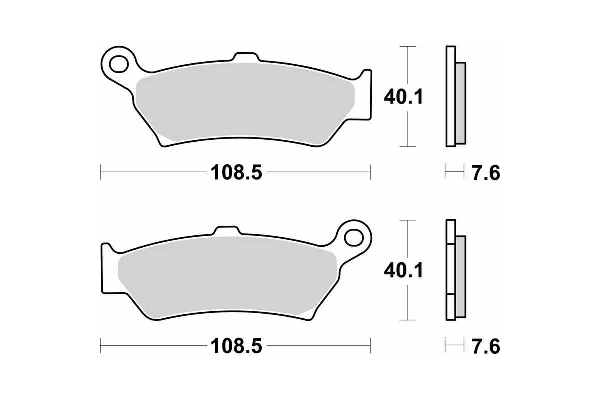 Plaquettes de frein BREMBO Off-Road métal fritté - 07BB43SP