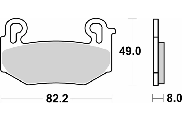 Plaquettes de frein BREMBO Off-Road métal fritté - 07BB42SA