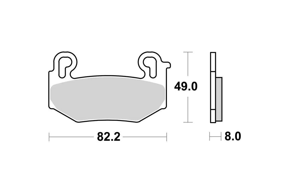 Plaquettes de frein BREMBO Off-Road métal fritté - 07BB42SA