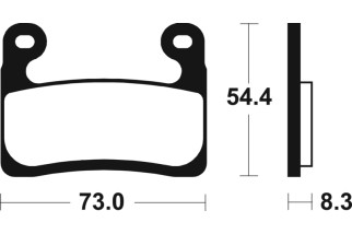 Plaquettes de frein TECNIUM Performance métal fritté - MF460
