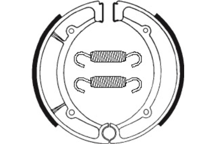 Mâchoires de frein TECNIUM Scooter/Street/Quad organique - BA066