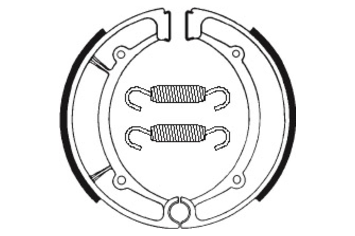 Mâchoires de frein TECNIUM Scooter/Street/Quad organique - BA066