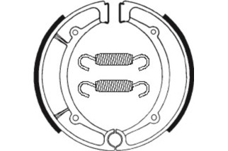 Mâchoires de frein TECNIUM Scooter/Street/Quad organique - BA066