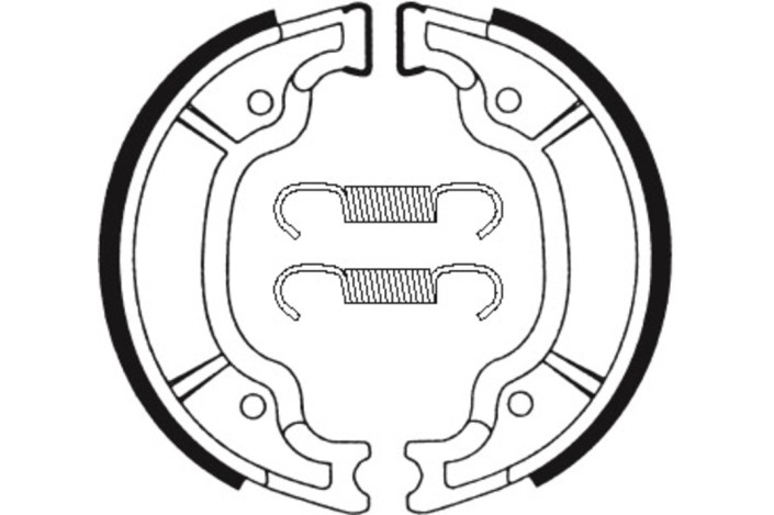 Mâchoires de frein TECNIUM Scooter/Street organique - BA199