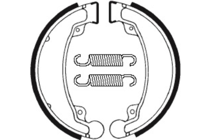 Mâchoires de frein TECNIUM Scooter/Street/Quad organique - BA069