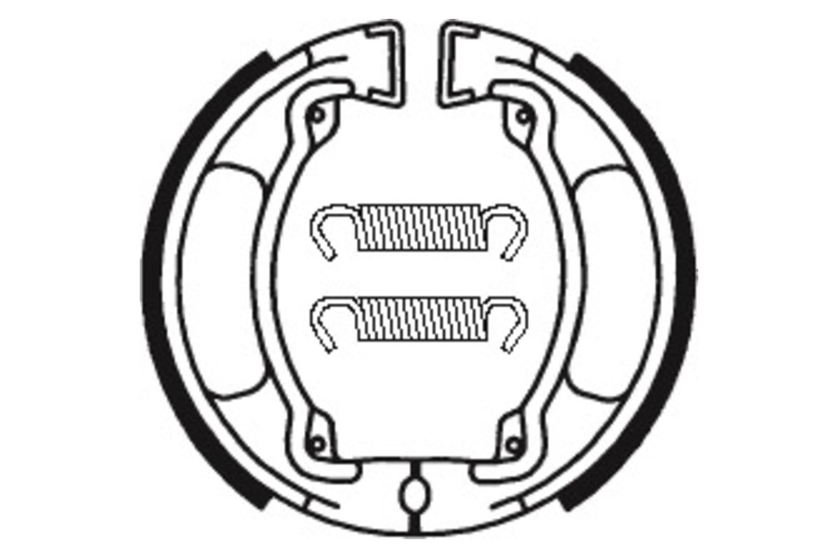 Mâchoires de frein TECNIUM Scooter/Street/Off-Road organique - BA032
