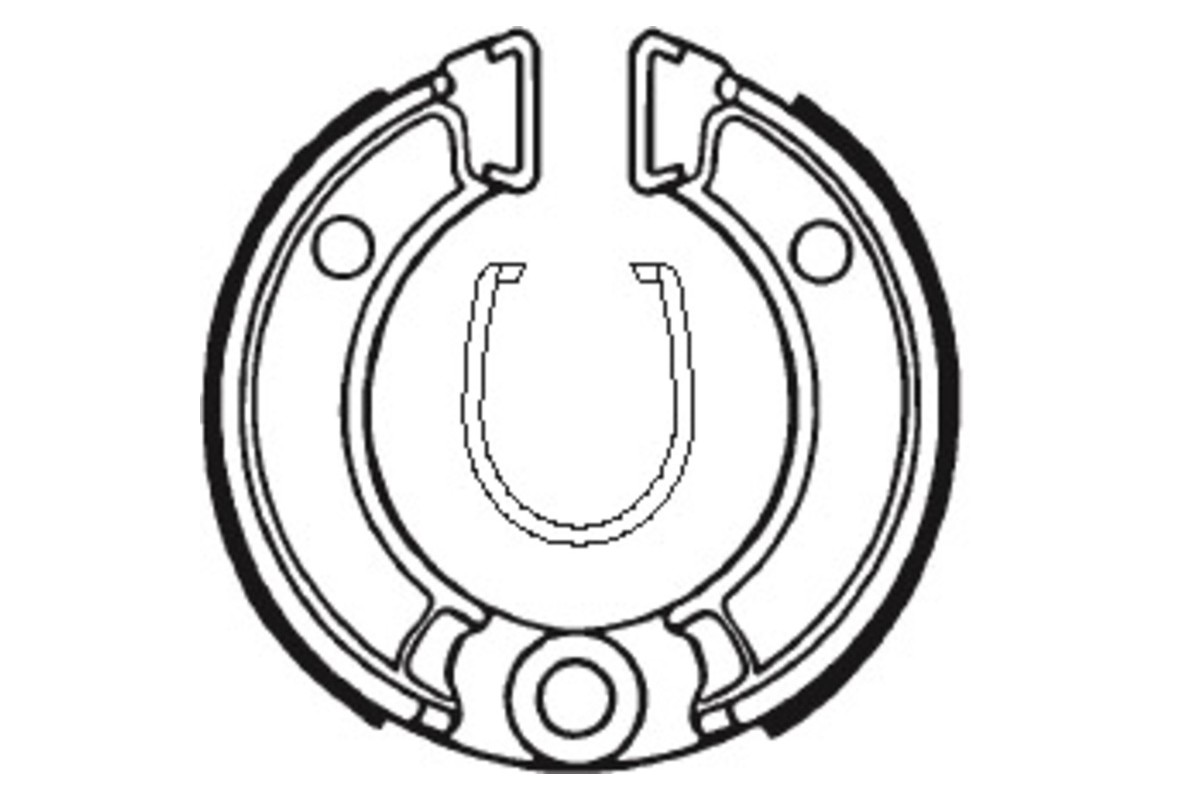 Mâchoires de frein TECNIUM Scooter/Street/Off-Road organique - BA010