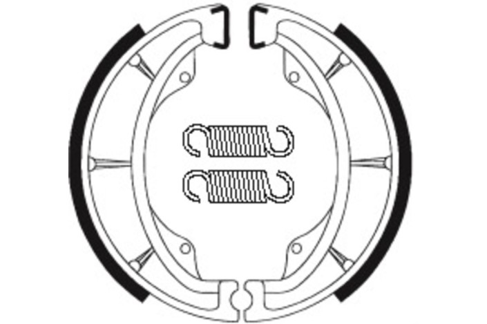 Mâchoires de frein TECNIUM Scooter organique - BA202