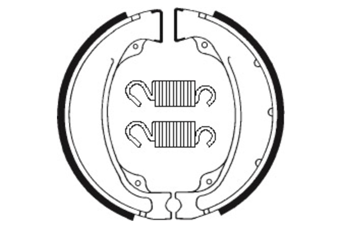 Mâchoires de frein TECNIUM Street/Quad organique - BA055