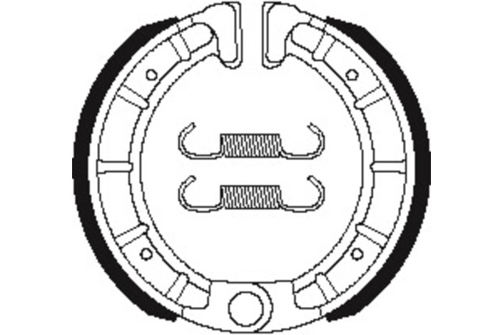 Mâchoires de frein TECNIUM Scooter organique - BA206