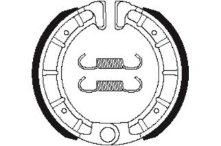 Mâchoires de frein TECNIUM Scooter organique - BA206