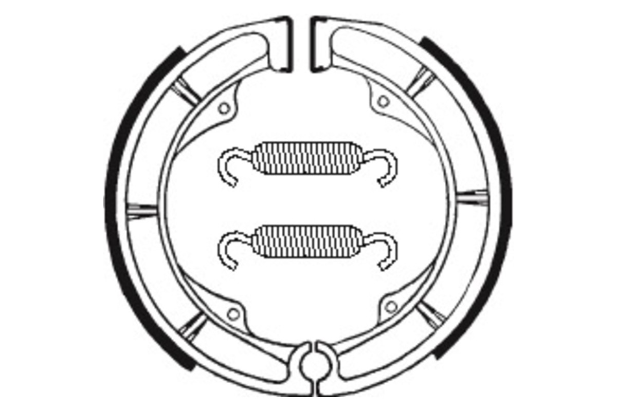 Mâchoires de frein TECNIUM Street/Quad organique - BA018