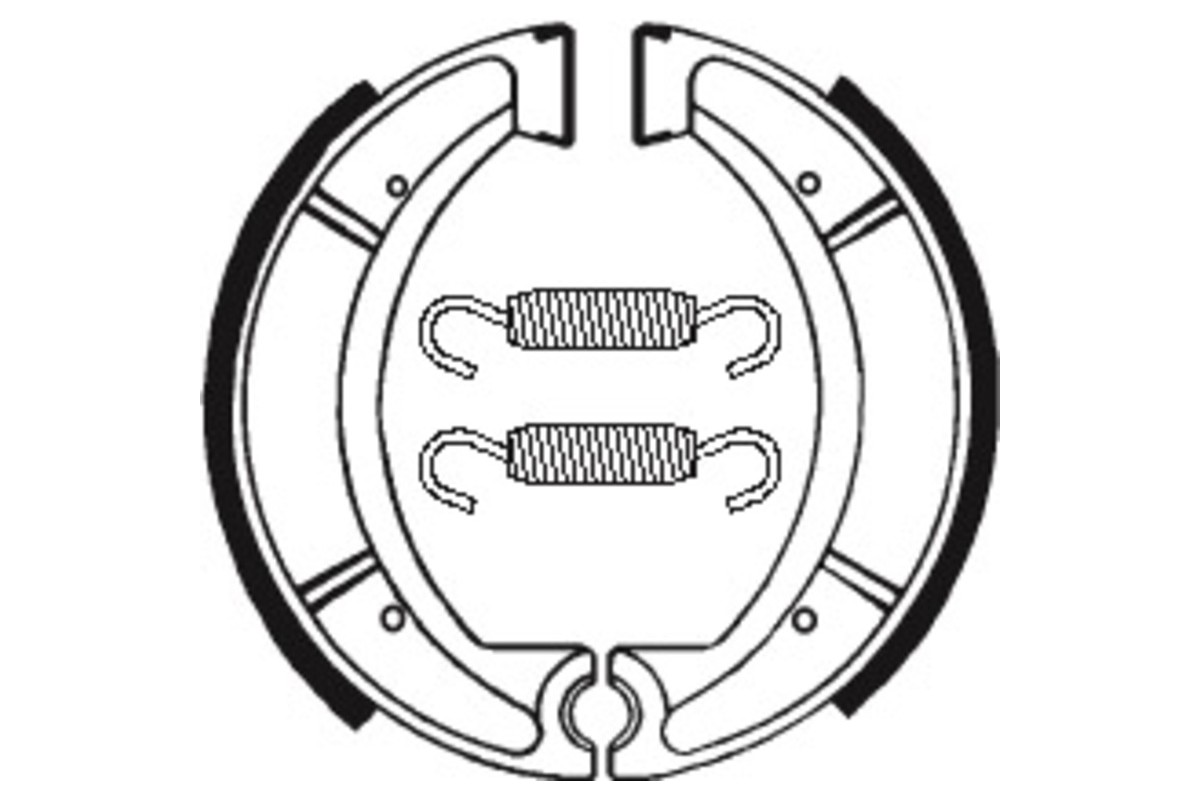 Mâchoires de frein TECNIUM Scooter/Street/Off-Road organique - BA037