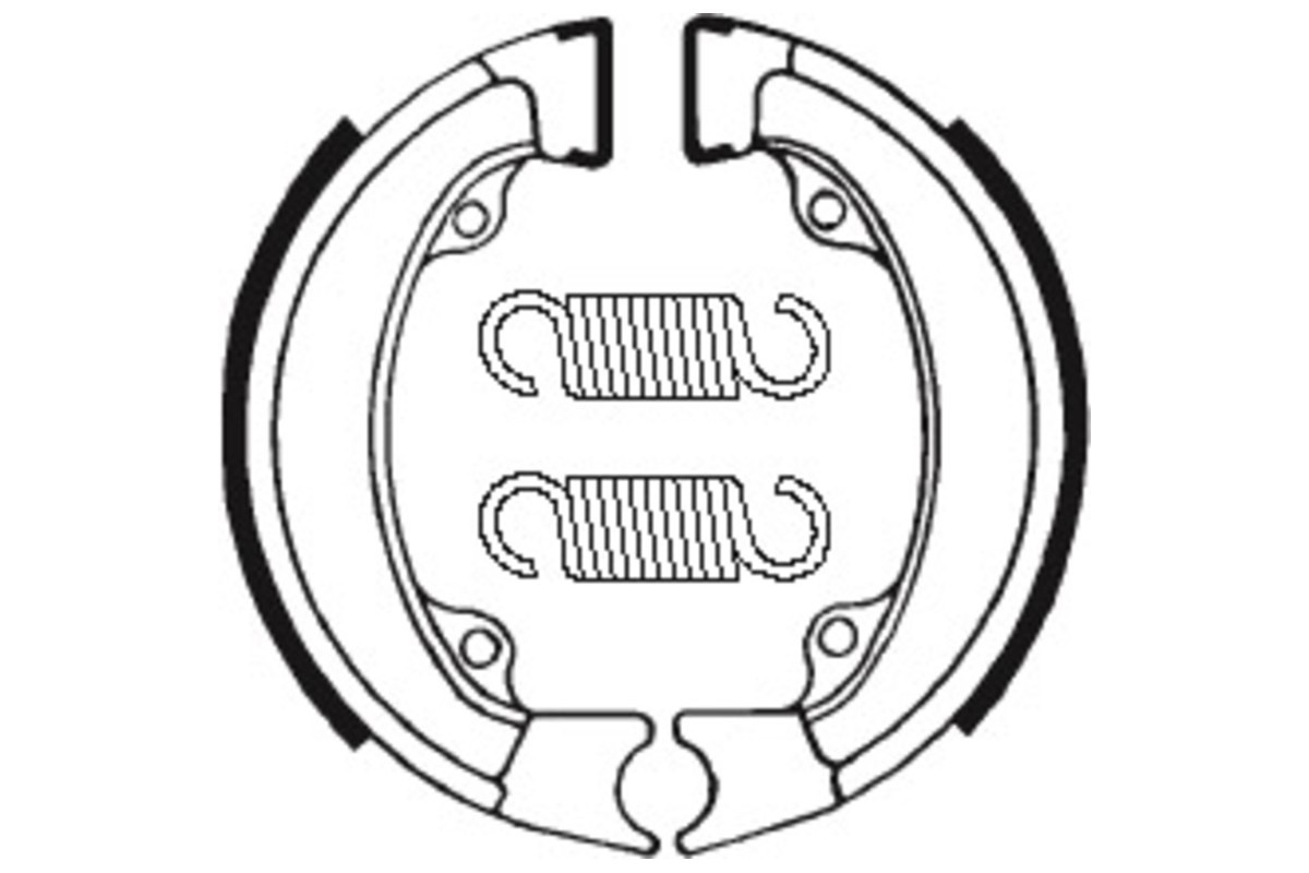 Mâchoires de frein TECNIUM Scooter/Street organique - BA011