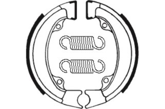 Mâchoires de frein TECNIUM Scooter/Street organique - BA011