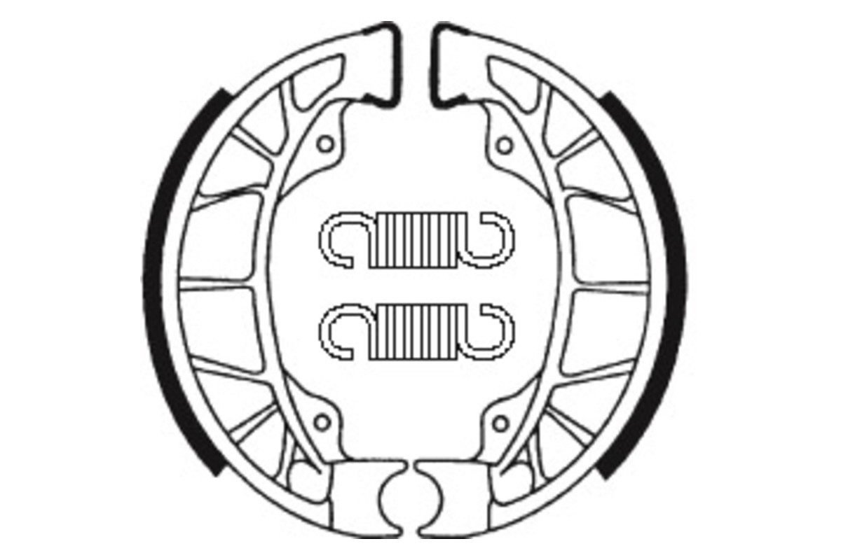 Mâchoires de frein TECNIUM Scooter organique - BA195