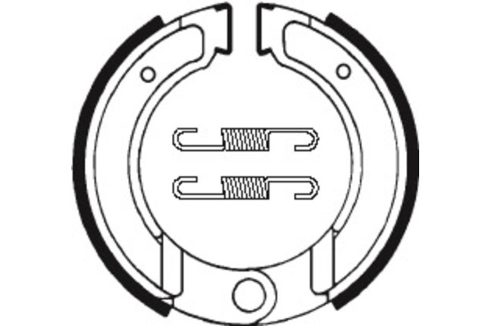 Mâchoires de frein TECNIUM Scooter/Street/Off-Road organique - BA120