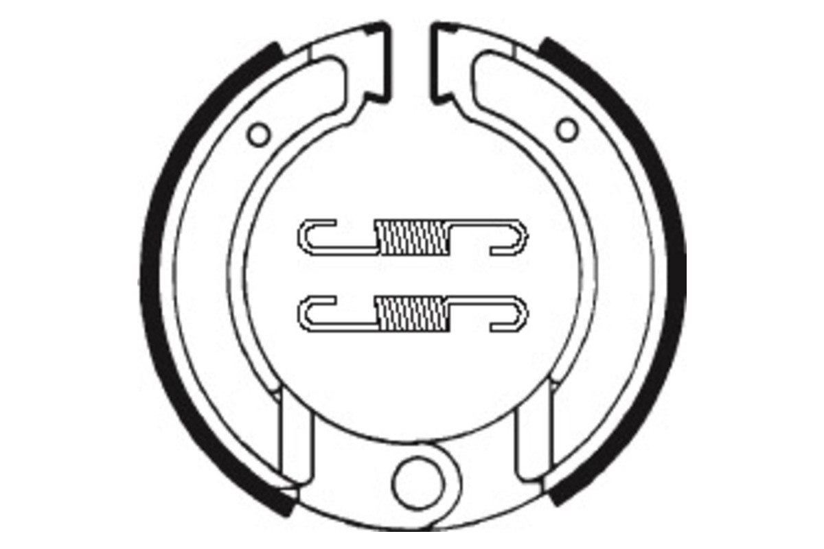 Mâchoires de frein TECNIUM Scooter/Street/Off-Road organique - BA120