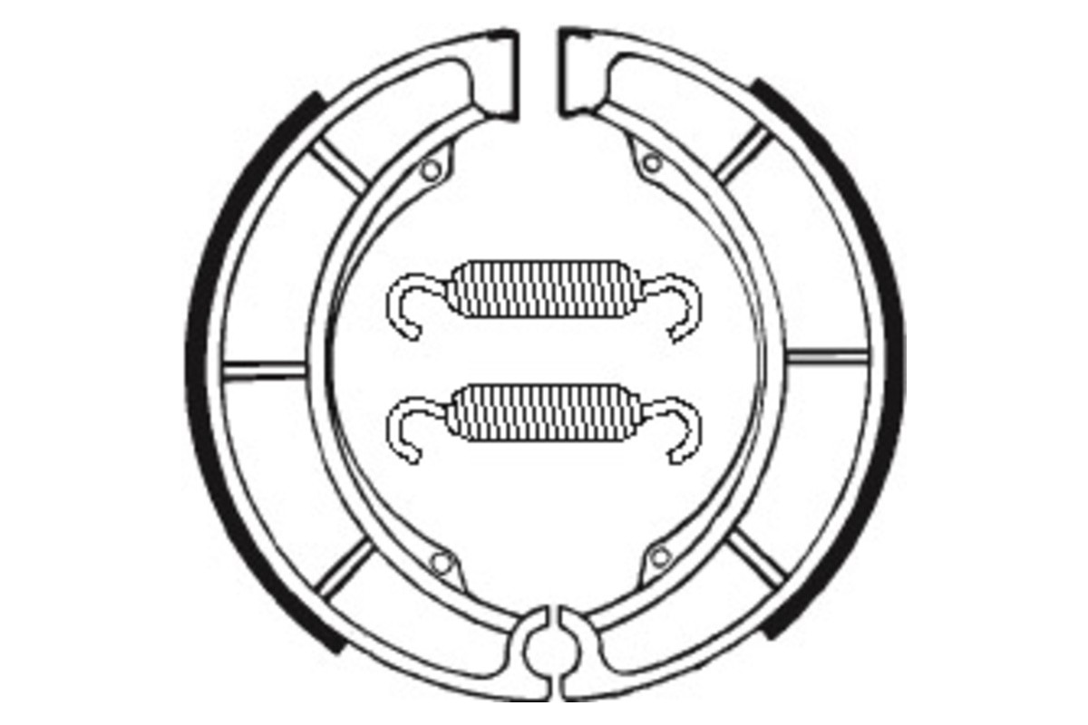 Mâchoires de frein TECNIUM Street/Quad organique - BA098