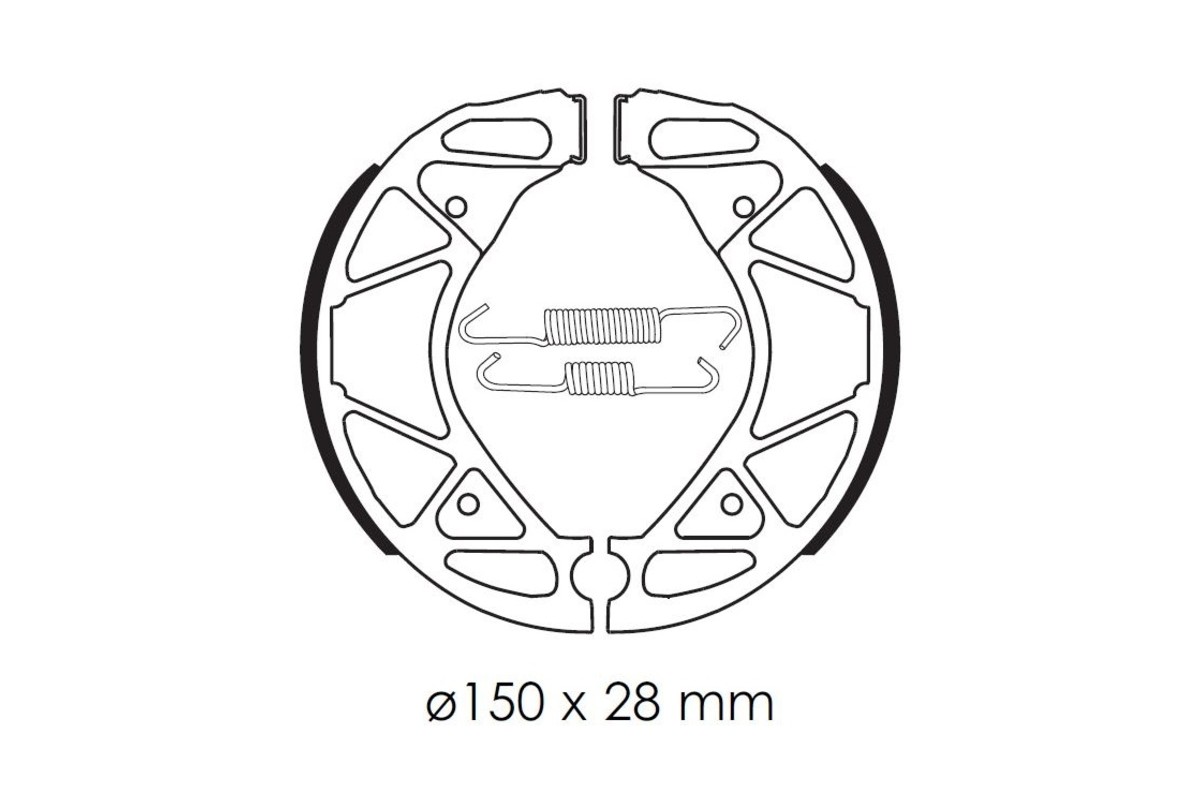Mâchoires de frein TECNIUM Scooter organique - BA209