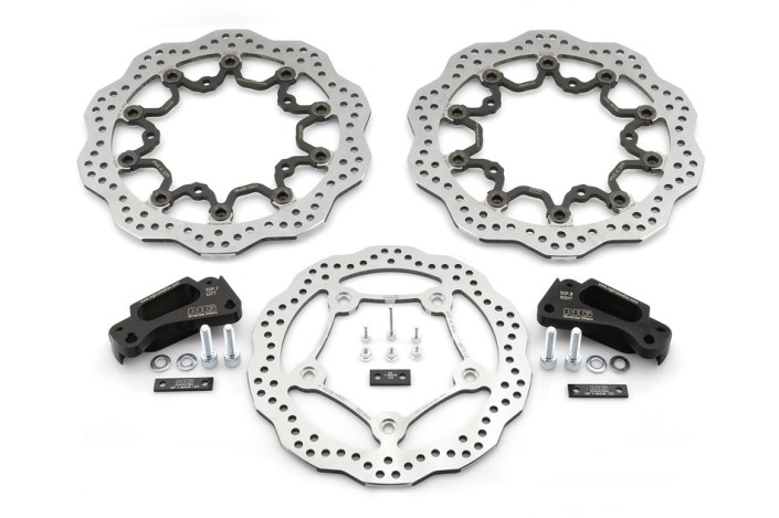 Kit disque de frein Oversize NG BRAKES pétale flottant - T-Max 530 Axial