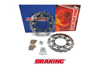 Kit Disque de frein Oversize BRAKING Wave flottant - 300 OKWK10