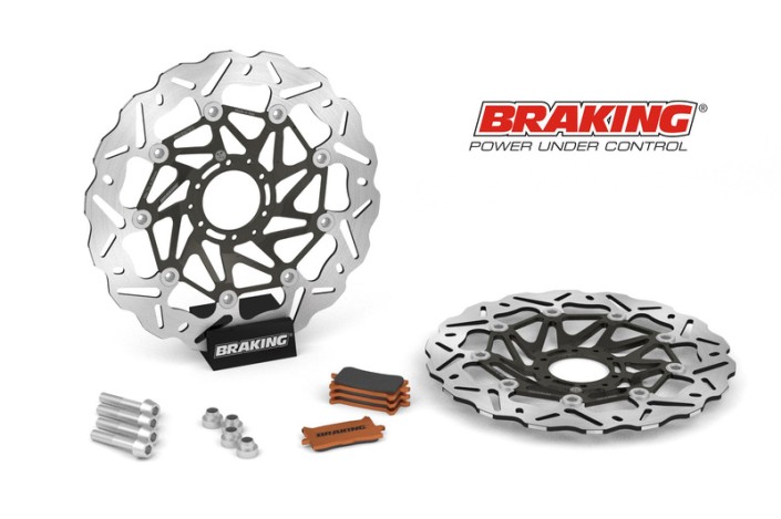 Kit Disque de frein Oversize BRAKING Wave flottant - 320 OKWK12