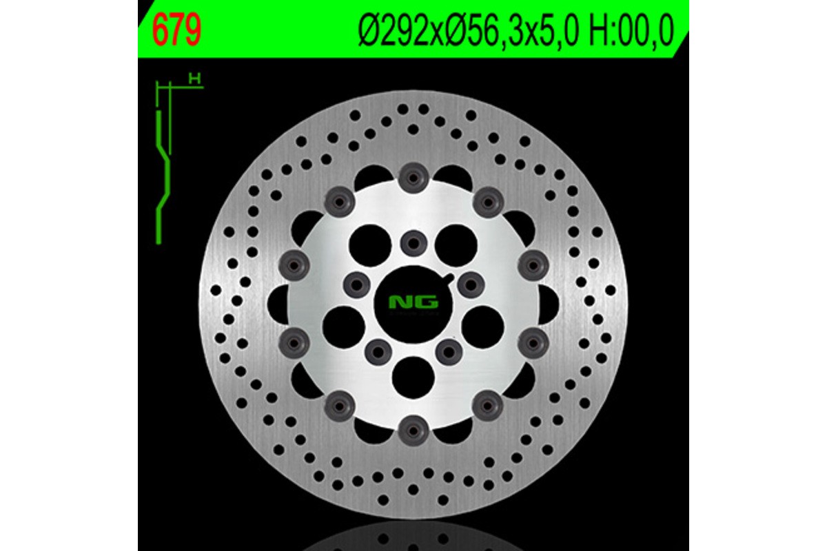 Disque de frein NG BRAKES rond flottant