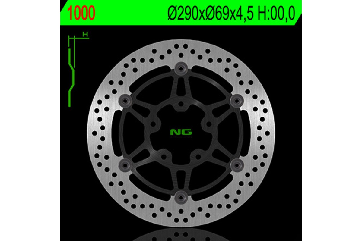 Disque de frein NG BRAKES rond flottant