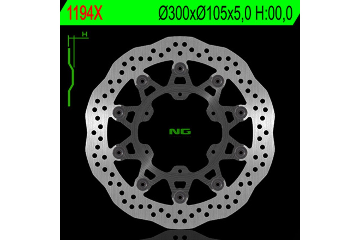 Disque de frein NG BRAKES pétale flottant