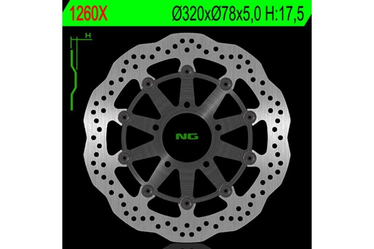 Disque de frein NG BRAKES pétale flottant