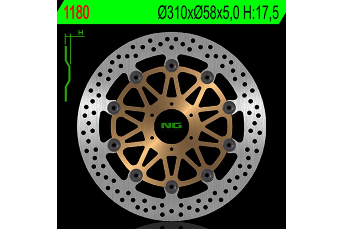 Disque de frein NG BRAKES rond flottant