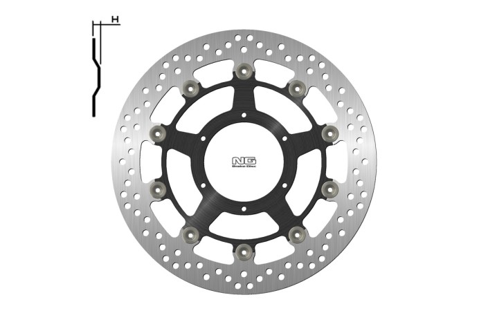 Disque de frein NG BRAKES rond flottant