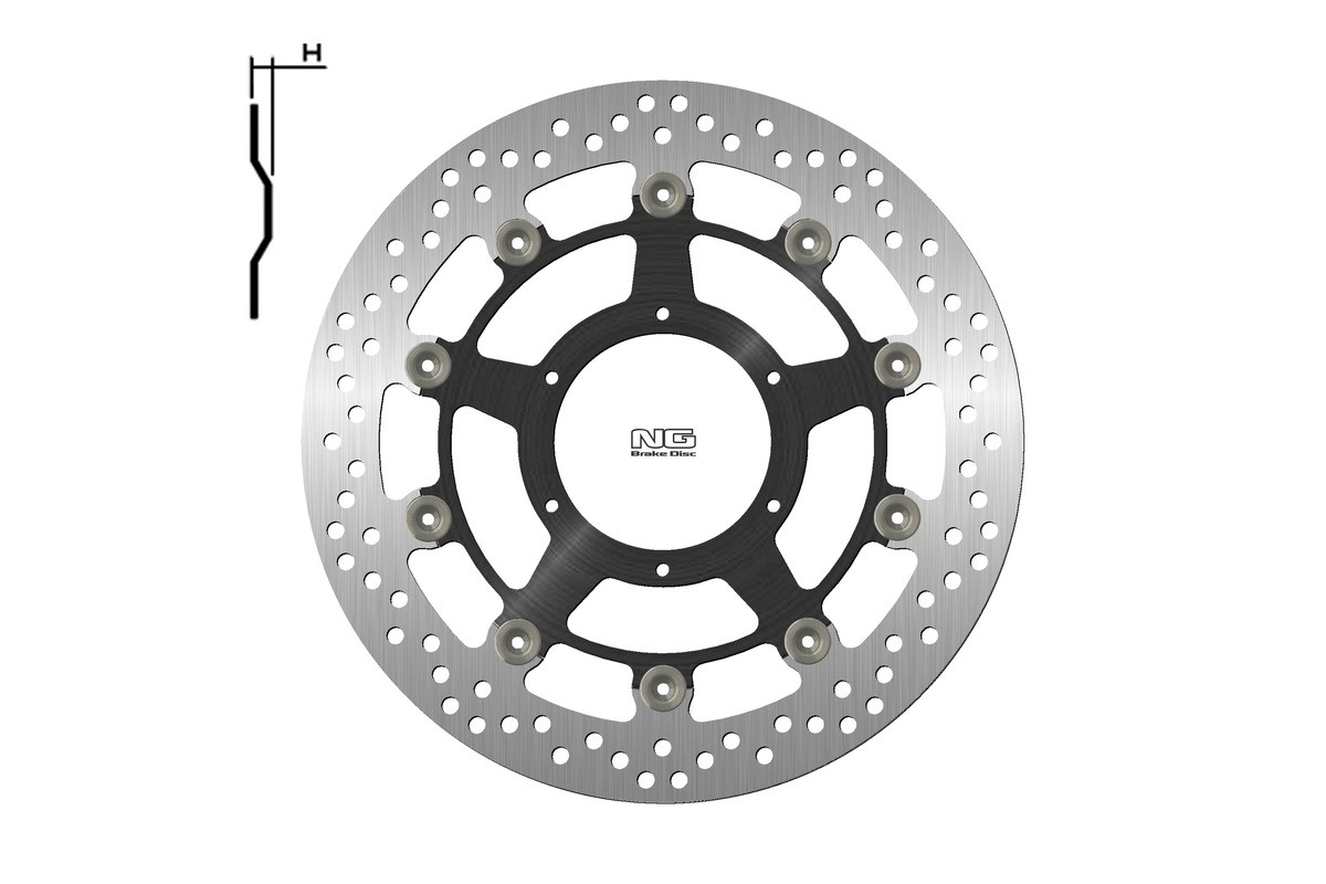 Disque de frein NG BRAKES rond flottant