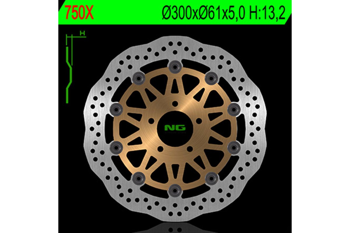 Disque de frein NG BRAKES pétale flottant