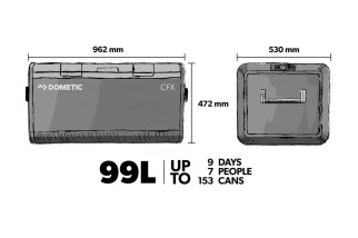 Réfrigérateur/congélateur Dometic CFX3 100