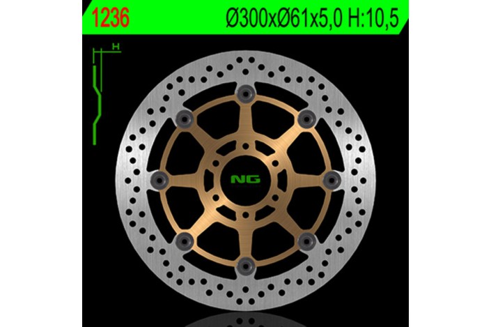 Disque de frein NG BRAKES rond flottant